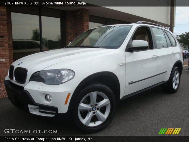 2007 BMW X5 3.0si in Alpine White