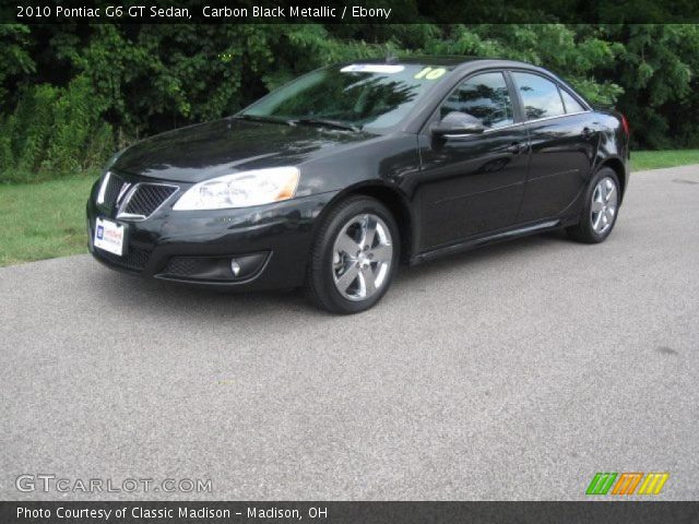 2010 Pontiac G6 GT Sedan in Carbon Black Metallic