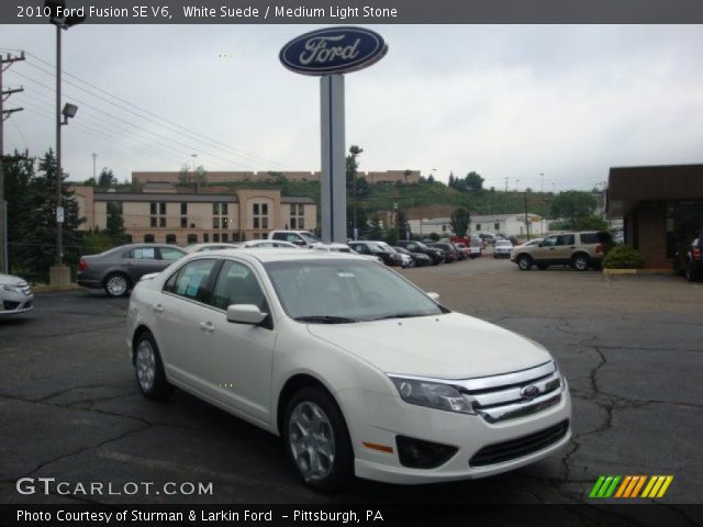 2010 Ford Fusion SE V6 in White Suede