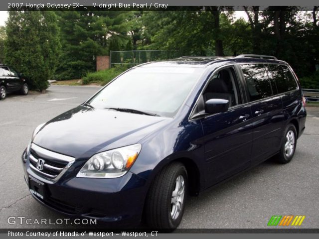 2007 Honda Odyssey EX-L in Midnight Blue Pearl