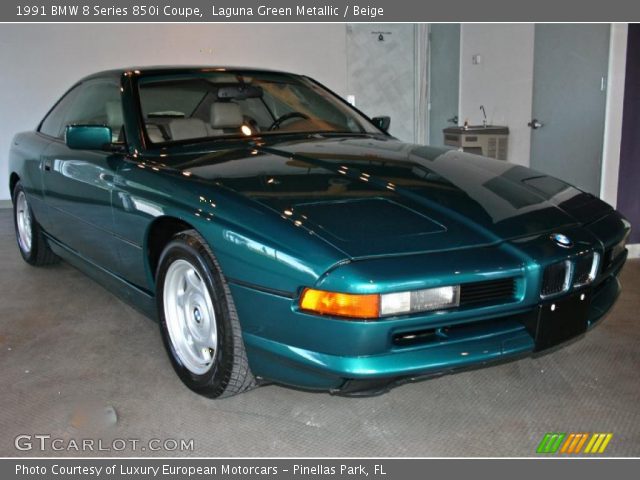 1991 BMW 8 Series 850i Coupe in Laguna Green Metallic
