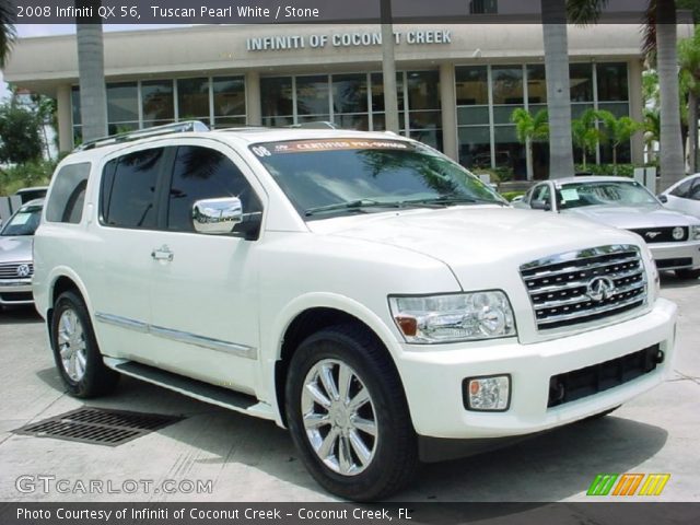 2008 Infiniti QX 56 in Tuscan Pearl White