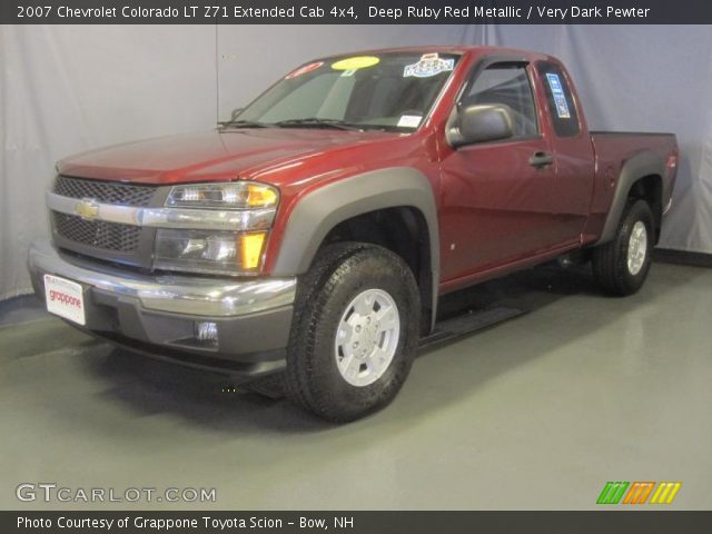 2007 Chevrolet Colorado LT Z71 Extended Cab 4x4 in Deep Ruby Red Metallic