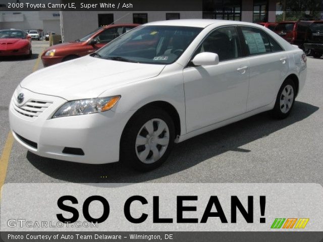2008 Toyota Camry LE in Super White