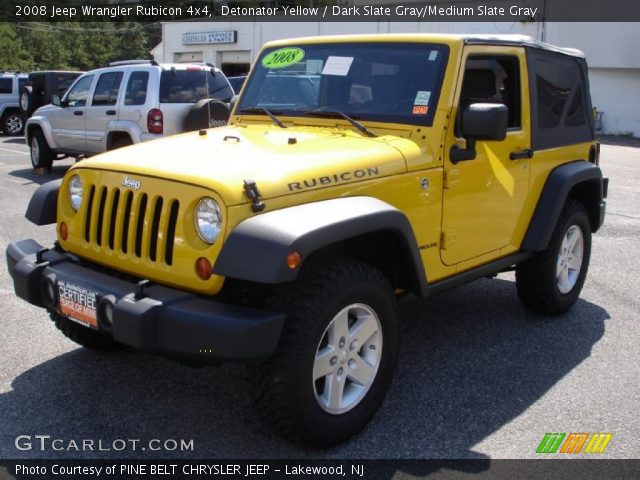 2008 Jeep Wrangler Rubicon 4x4 in Detonator Yellow