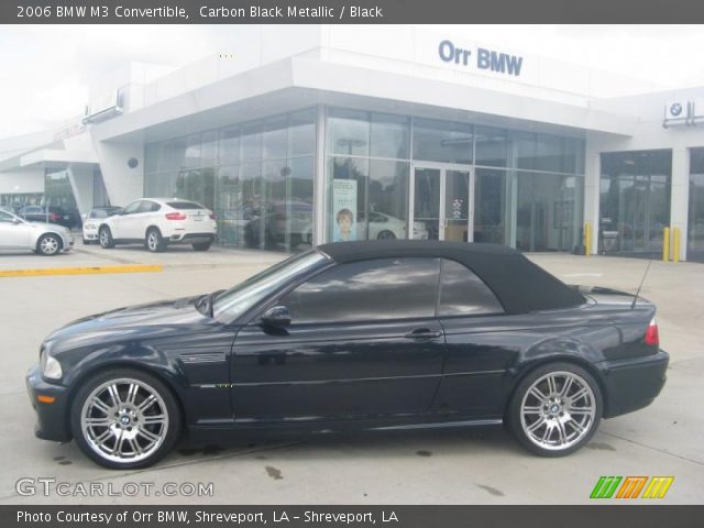 2006 BMW M3 Convertible in Carbon Black Metallic