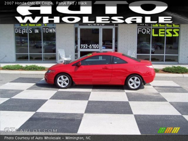 2007 Honda Civic EX Coupe in Rallye Red