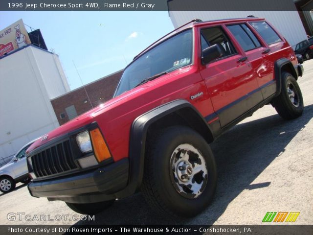 1996 Jeep Cherokee Sport 4WD in Flame Red