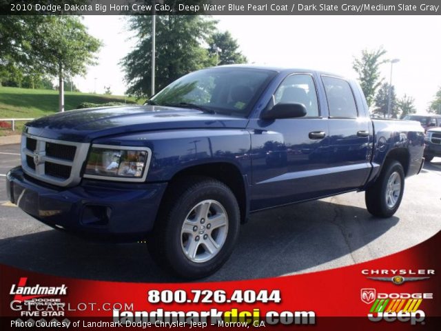 2010 Dodge Dakota Big Horn Crew Cab in Deep Water Blue Pearl Coat