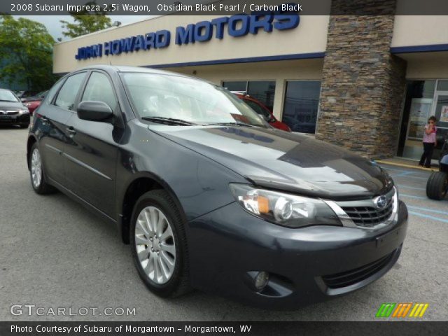 2008 Subaru Impreza 2.5i Wagon in Obsidian Black Pearl