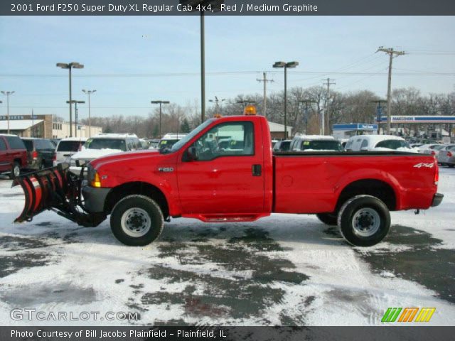 2001 Ford F250 Super Duty XL Regular Cab 4x4 in Red