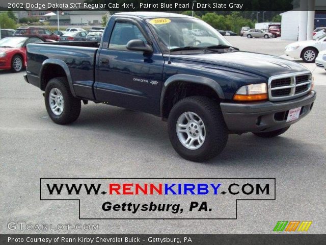 2002 Dodge Dakota SXT Regular Cab 4x4 in Patriot Blue Pearl