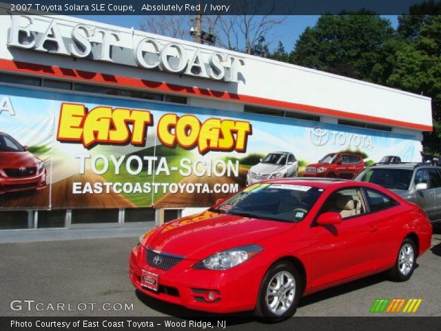 2007 Toyota Solara SLE Coupe in Absolutely Red