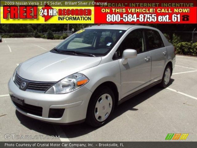 2009 Nissan Versa 1.8 S Sedan in Brillant Silver