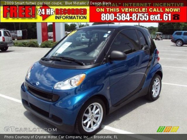 2009 Smart fortwo passion coupe in Blue Metallic