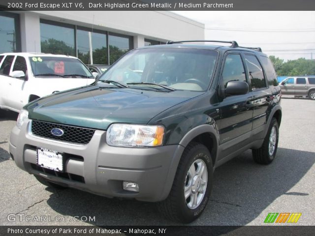 2002 Ford Escape XLT V6 in Dark Highland Green Metallic