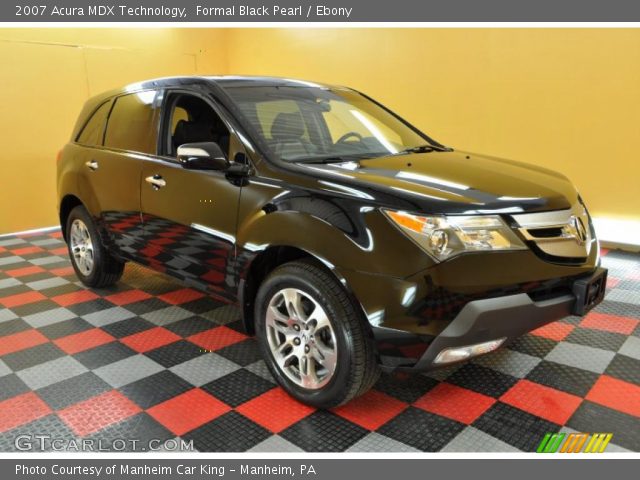 2007 Acura MDX Technology in Formal Black Pearl