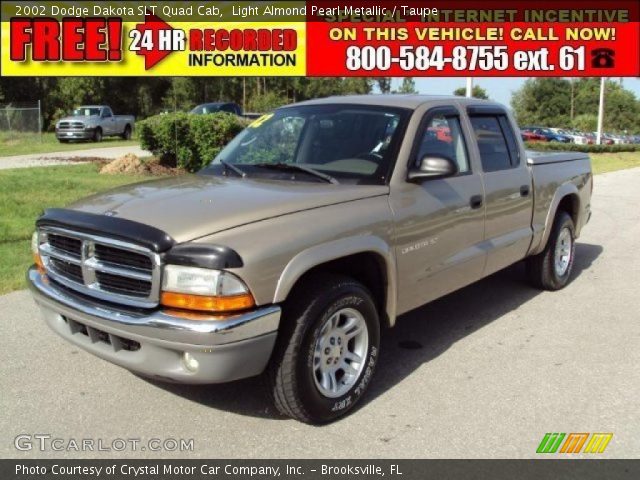 2002 Dodge Dakota SLT Quad Cab in Light Almond Pearl Metallic