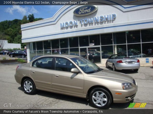 2006 Hyundai Elantra GLS Sedan in Champagne Beige