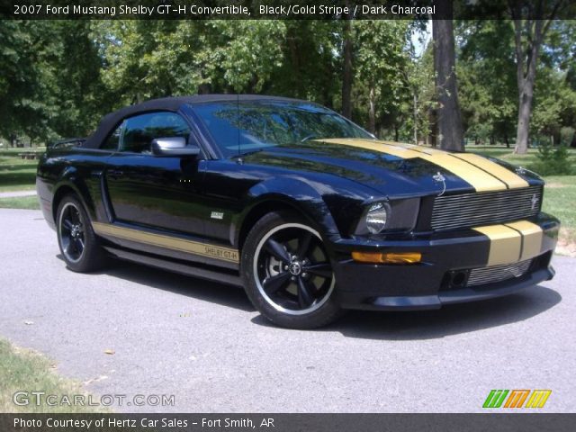 2007 Ford Mustang Shelby GT-H Convertible in Black/Gold Stripe