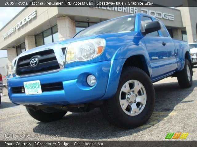 2005 Toyota Tacoma PreRunner TRD Access Cab in Speedway Blue