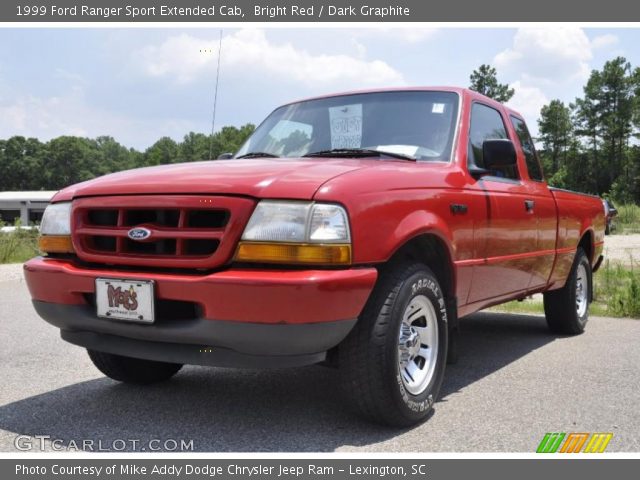 1999 Ford Ranger Sport Extended Cab in Bright Red