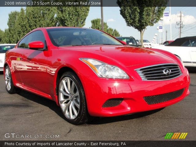 2008 Infiniti G 37 S Sport Coupe in Vibrant Red