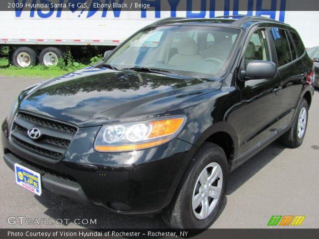 2009 Hyundai Santa Fe GLS in Ebony Black