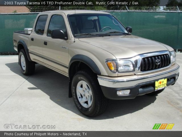 2003 Toyota Tacoma V6 TRD PreRunner Double Cab in Mystic Gold Metallic