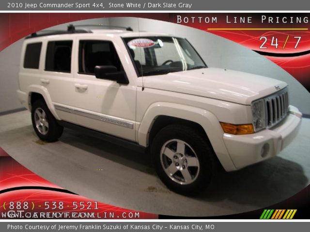 2010 Jeep Commander Sport 4x4 in Stone White