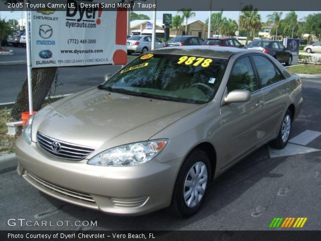 2005 Toyota Camry LE in Desert Sand Mica