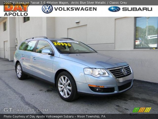 2007 Volkswagen Passat 3.6 4Motion Wagon in Arctic Blue Silver Metallic