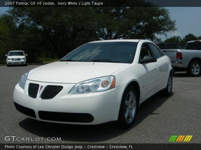 2007 Pontiac G6 V6 Sedan in Ivory White