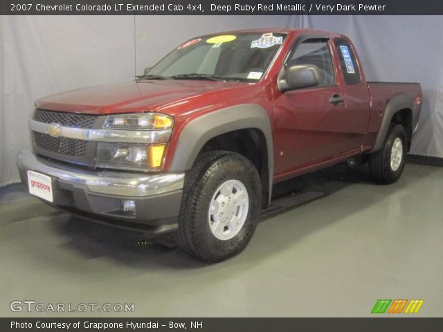 2007 Chevrolet Colorado LT Extended Cab 4x4 in Deep Ruby Red Metallic