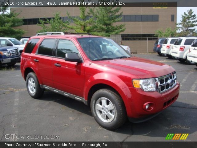 2010 Ford Escape XLT 4WD in Sangria Red Metallic