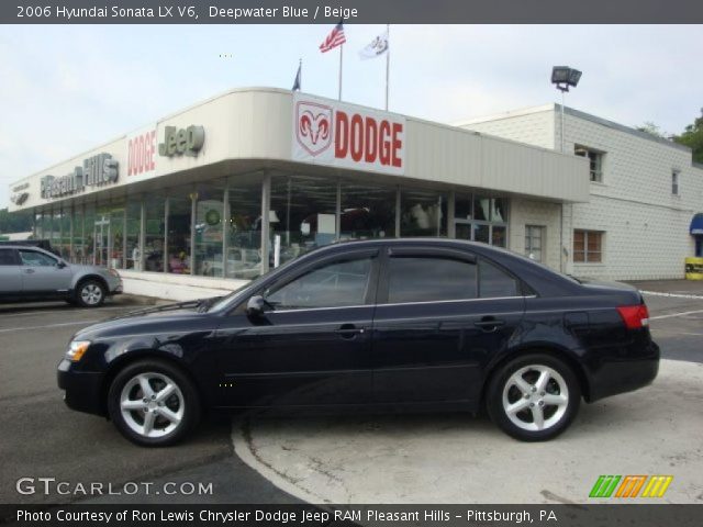 2006 Hyundai Sonata LX V6 in Deepwater Blue