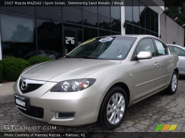 2007 Mazda MAZDA3 i Sport Sedan in Shimmering Sand Metallic