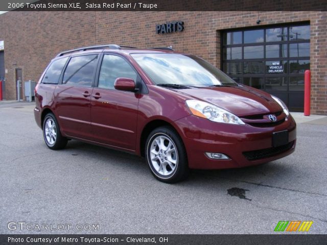 2006 Toyota Sienna XLE in Salsa Red Pearl
