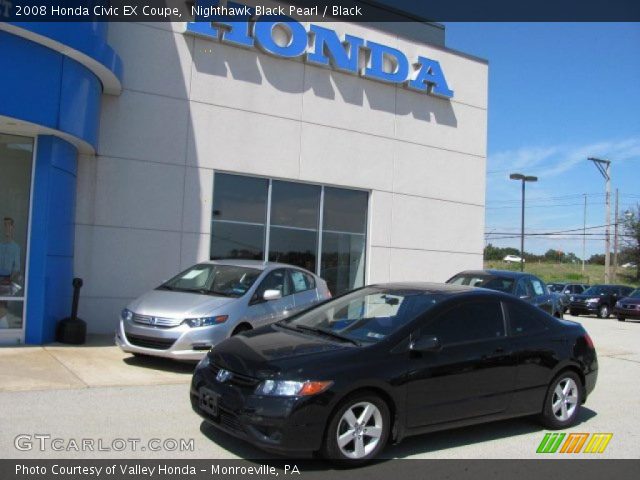 2008 Honda Civic EX Coupe in Nighthawk Black Pearl