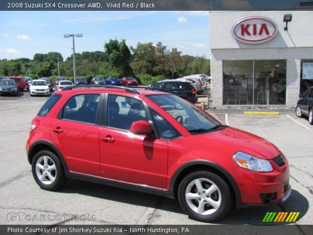 2008 Suzuki SX4 Crossover AWD in Vivid Red