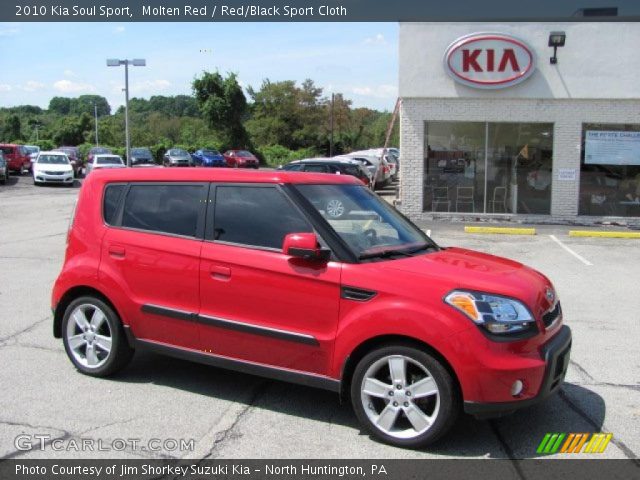 2010 Kia Soul Sport in Molten Red