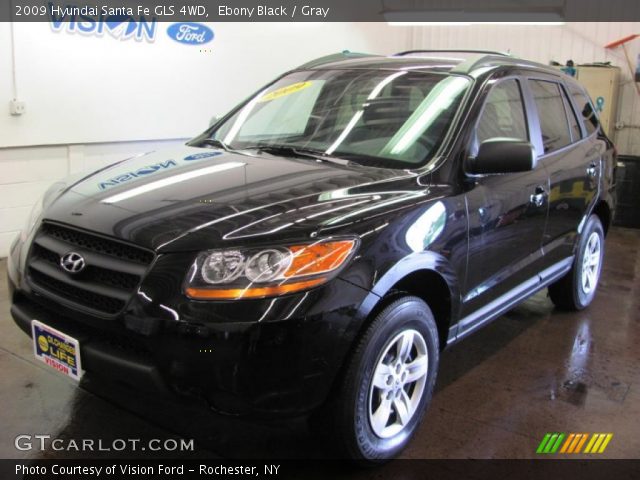 2009 Hyundai Santa Fe GLS 4WD in Ebony Black