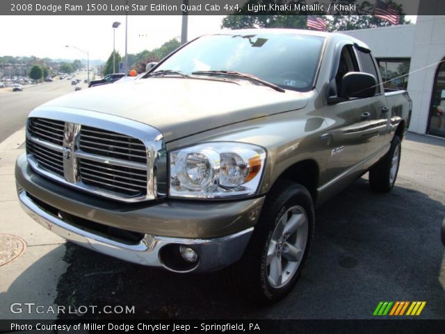 2008 Dodge Ram 1500 Lone Star Edition Quad Cab 4x4 in Light Khaki Metallic