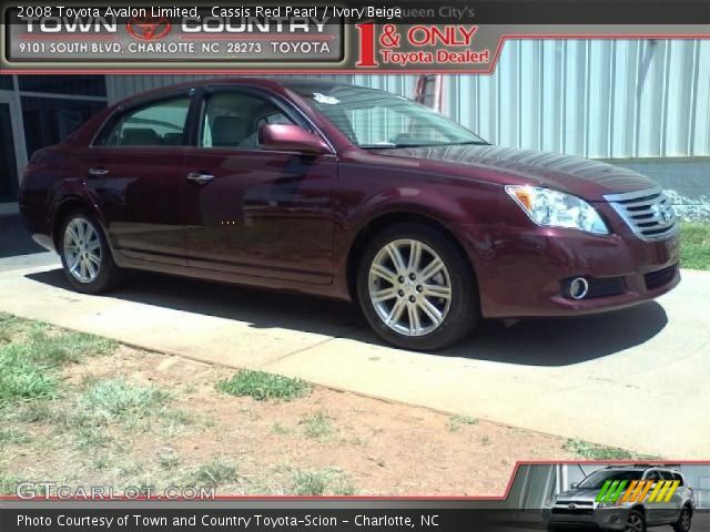2008 Toyota Avalon Limited in Cassis Red Pearl
