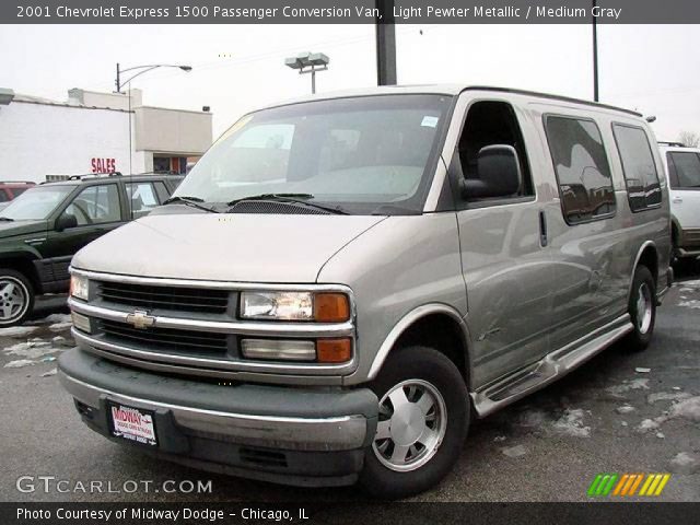 2001 Chevrolet Express 1500 Passenger Conversion Van in Light Pewter Metallic