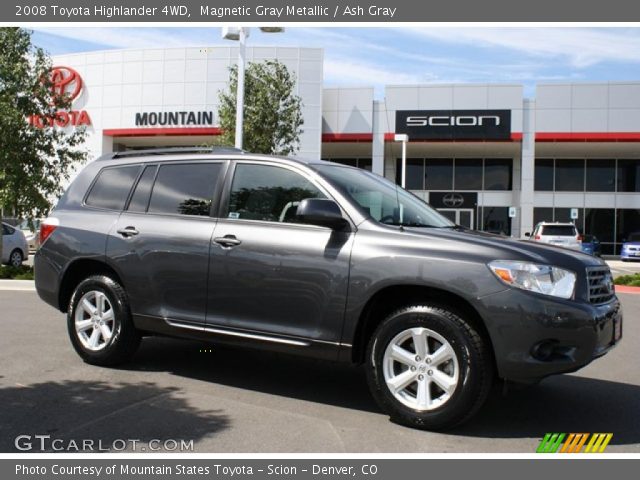 2008 Toyota Highlander 4WD in Magnetic Gray Metallic