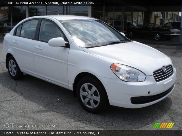 2008 Hyundai Accent GLS Sedan in Nordic White