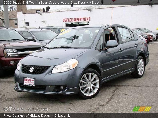 2009 Suzuki SX4 Touring Sport Sedan in Azure Gray Metallic