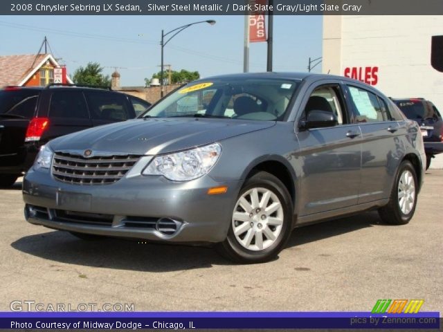 2008 Chrysler Sebring LX Sedan in Silver Steel Metallic