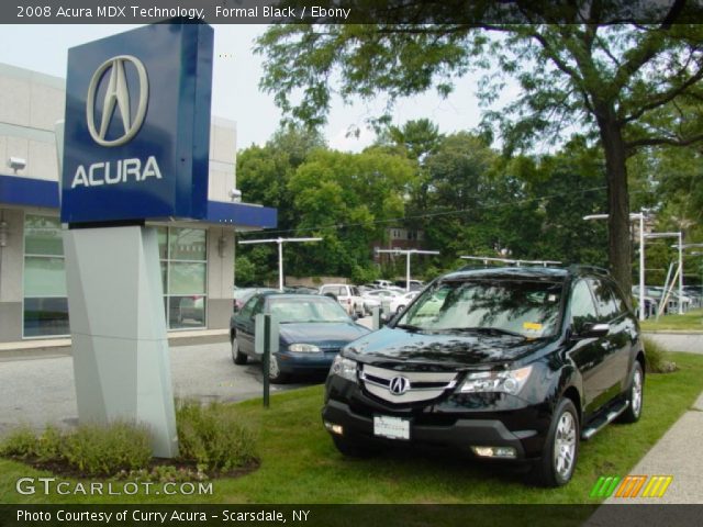 2008 Acura MDX Technology in Formal Black